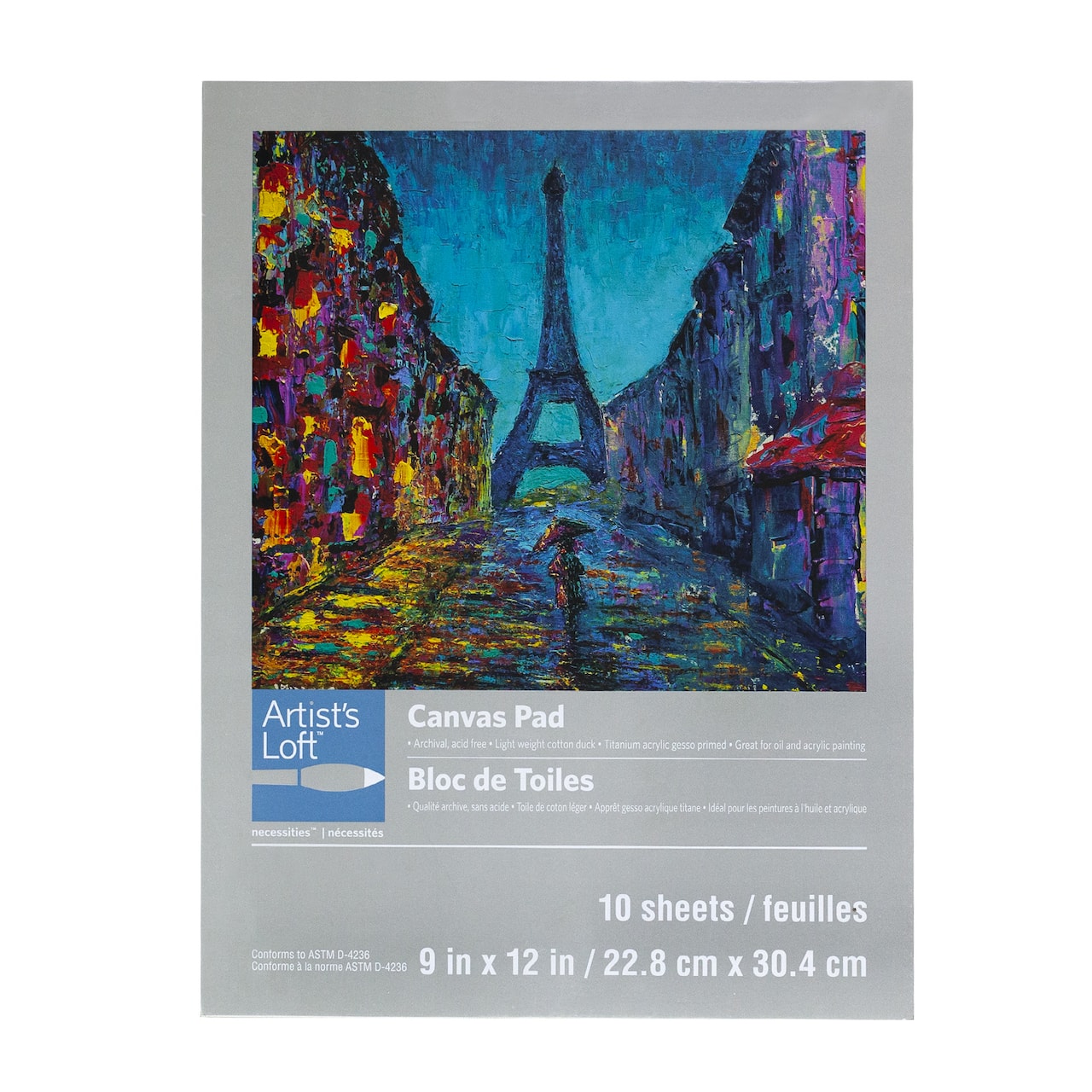 12 Pack: Canvas Pad by Artist's Loft™ Necessities™, 9" x 12"